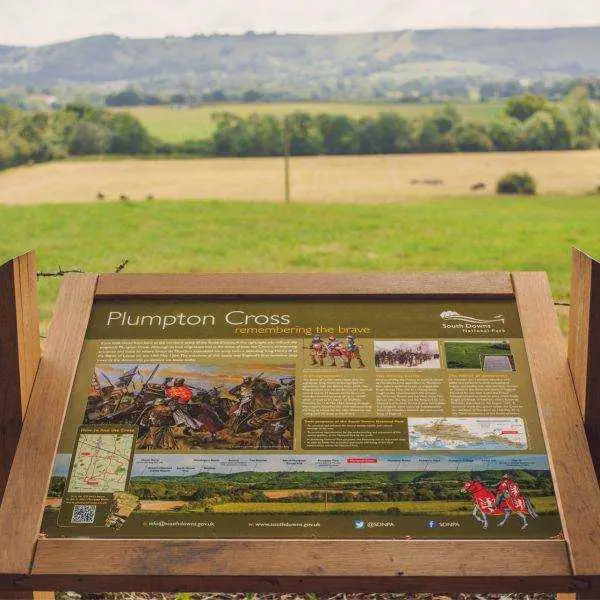Plumpton cross information panel