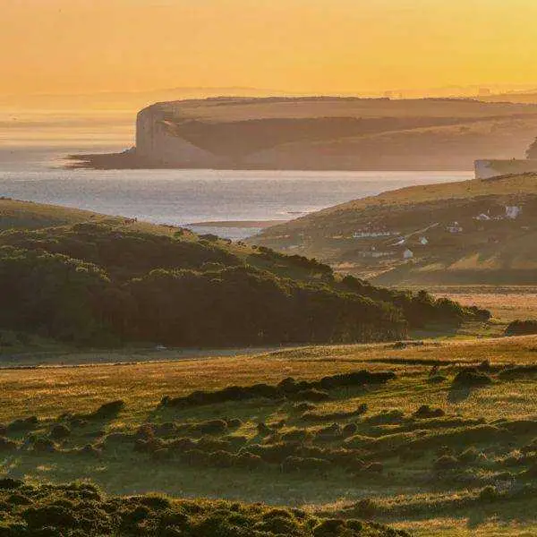 Sunny Evening at Beachy Head in Sussex